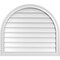 Ekena Millwork Round Top Surface Mount PVC Gable Vent w/ 2"W x 1-1/2"P Brickmould Frame, 32"W x 28"H GVPRT32X2802SN - alternate 1
